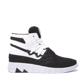 Supra Mens JAGATI Black/white High Top Shoes | CA-87247